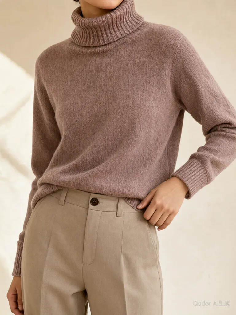Wool Cashmere Turtleneck
