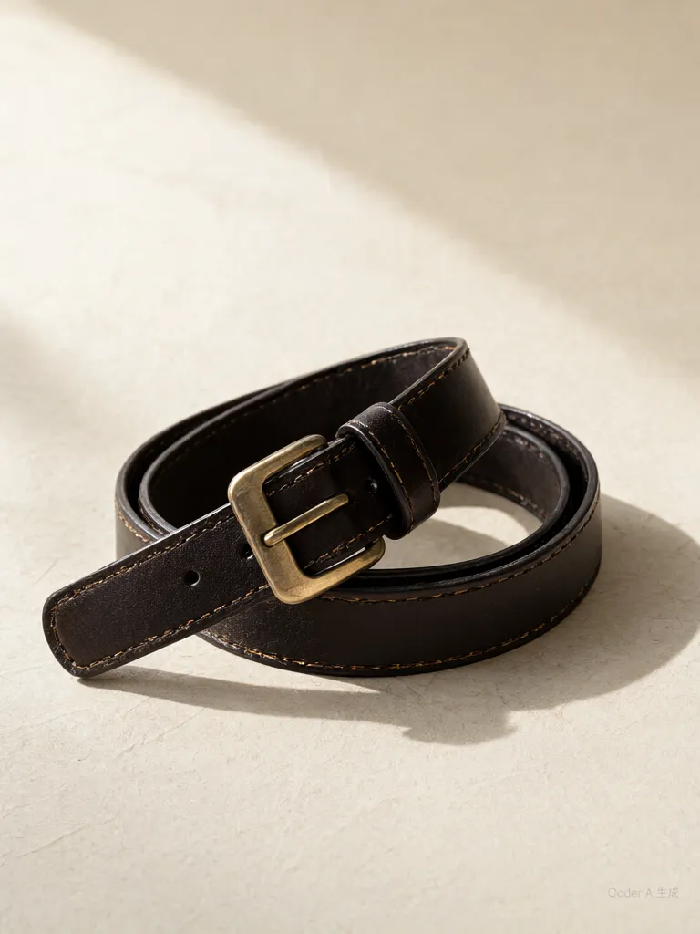 Vegetable-Tanned Leather Belt